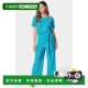 Women Jumpsuit 自营Bebe Plisse Culotte ocean 美国奥莱直