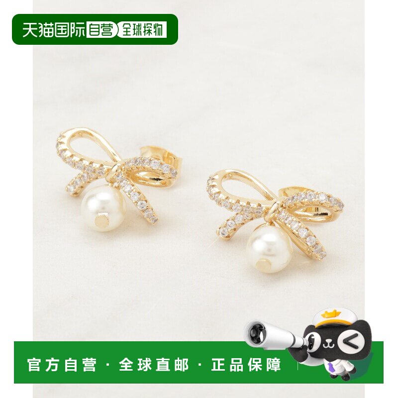1h可退 日本直邮Couture Brooch 女士 珍珠风丝带耳钉 5080531220
