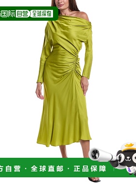 自营A.L.C.Piper Midi连衣裙-绿色 美国奥莱直发