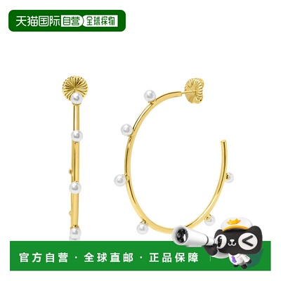 自营Bruno Magli Evelina Gold Hoop Earrings - gold 美国奥莱直