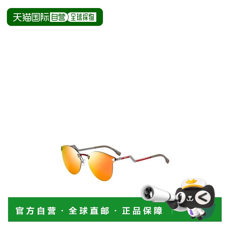 1h可退 香港直邮FENDI 女士眼镜 FF0040SCEM SS2023 橙色 徽标细