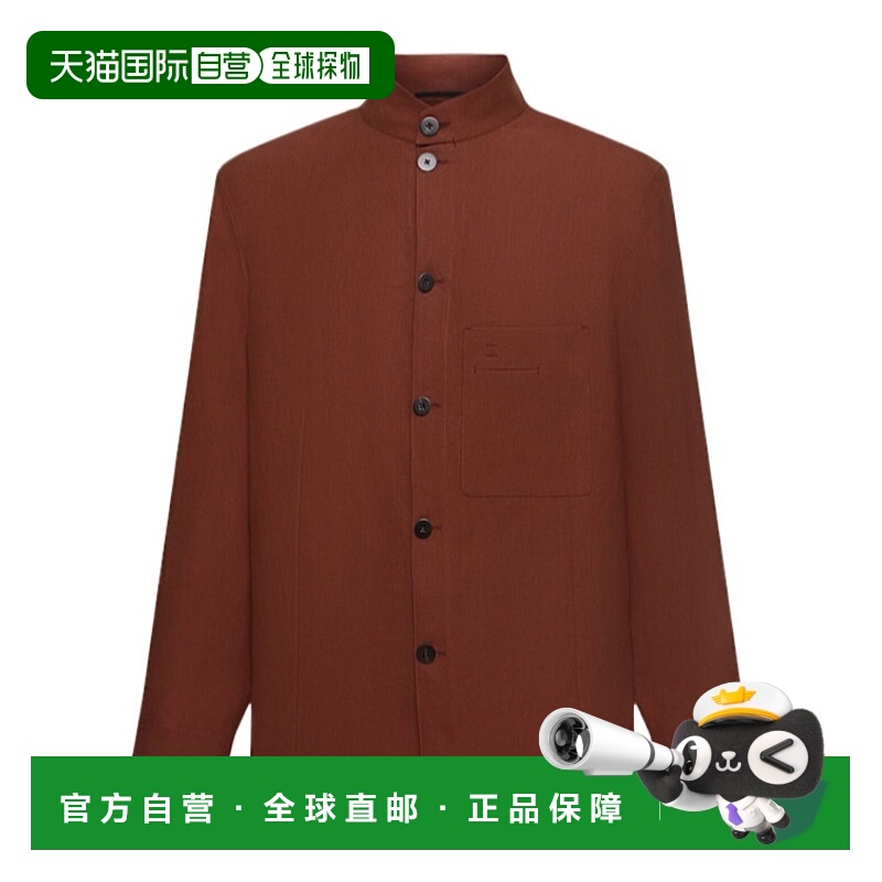 香港直邮Zegna 长袖衬衫 81I-YQ9028杰尼亚亚麻