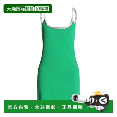 1h可退 香港直邮潮奢 Rabanne 女士 短款连衣裙 green绿色 舒适时