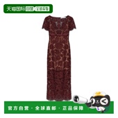 1h可退 AW25096MBU0BURGUNDY 女士连衣裙 香港直邮SELF PORTRAIT