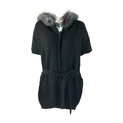 MAX MARA 女士针织毛衣 6346045406005 AW2021 黑色 短袖针织开衫
