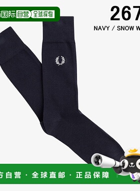 日本直邮FRED PERRY 经典月桂花环袜子 C7135 267 843 L59 U84 U8
