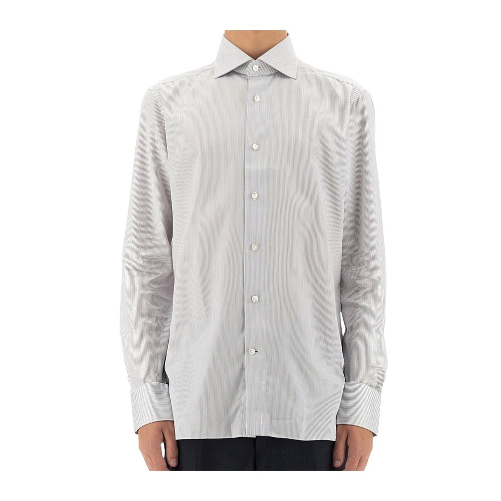 ZEGNA 男士衬衫 R801038A89MS0JIG005 AW2024 白色