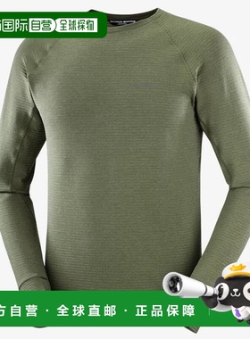 日本直邮Salomon ESSENTIAL LIGHTWARM CN M 圆领衬衫 男士 LC260