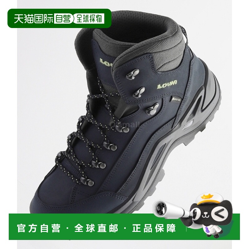 韩国直邮Lowa运动鞋男女款黑色徽标透气防滑圆头系带休闲舒适平底