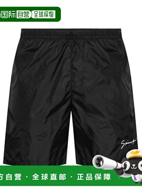 香港直邮GIVENCHY 男士泳装 BMA01L1537004 CO SWIMWEAR 黑色短裤