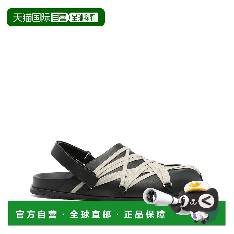 香港直邮RICK OWENS 男士凉鞋 RU02E1813LOOW109BLACK AW2025
