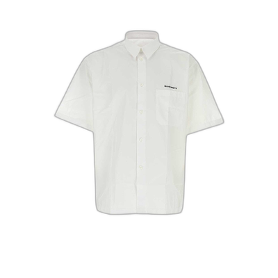 香港直邮GIVENCHY 男士衬衫 BM610814M6100 SS2024 白色