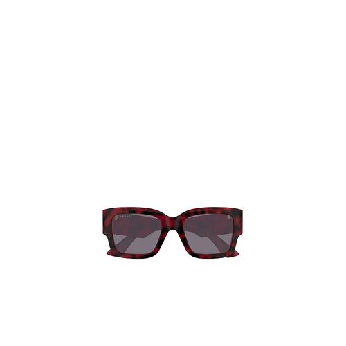 GUCCI 女士眼镜 GG1663S003 AW2024 黑色 矩形太阳镜