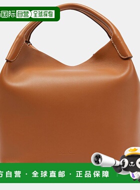 1h可退 香港直邮Loro Piana 诺悠翩雅 女士 Bale leather shoulde