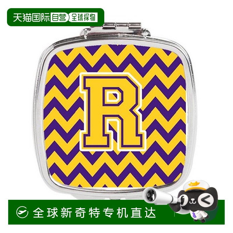 自营Carolines Treasures CJ1041-RSCM Letter R Chevron Purple