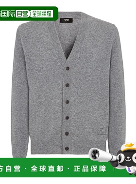 香港直邮Fendi V 领针织开襟衫 FZC491ATMV