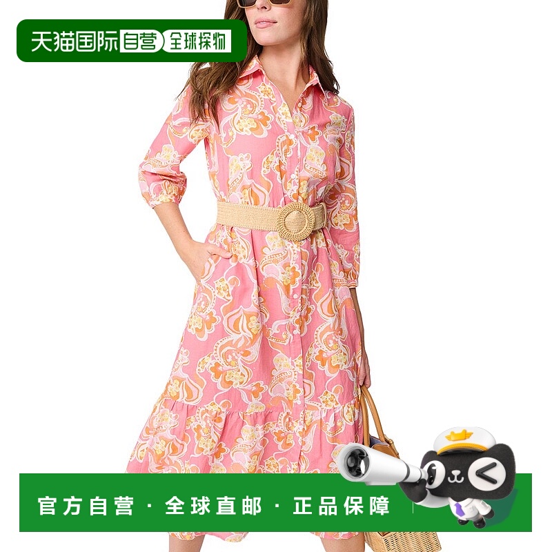 自营J.McLaughlin Foley亚麻混纺连衣裙-多色 美国奥莱直发