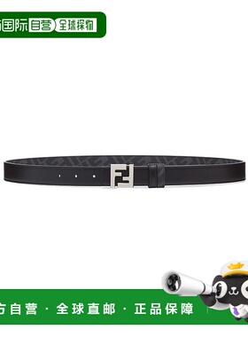 香港直邮FENDI 男士腰带 7C0511AFF2F0GXN 皮带黑色 AW2024