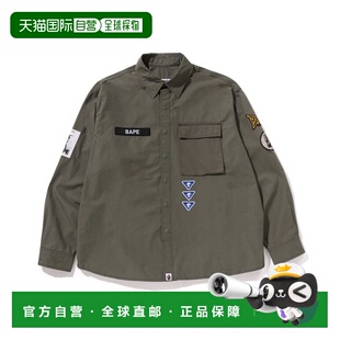 日本直邮A BATHING APE猿人头男女同款衬衫1L80-131-301