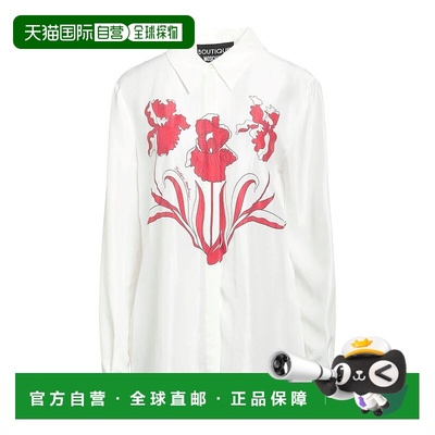 1h可退 香港直邮潮奢 moschino 女士 Blouses 花朵衬衫 beige米色