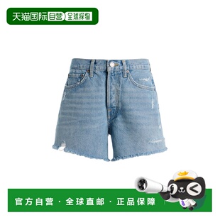 1h可退 香港直邮AGOLDE 女士 Parker 长款牛仔短裤 blue蓝色 舒适