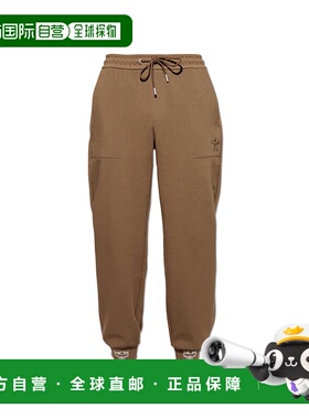 香港直邮MCM 男士休闲裤 MHPGSBC010GK SS2026 棕色 Trousers wit