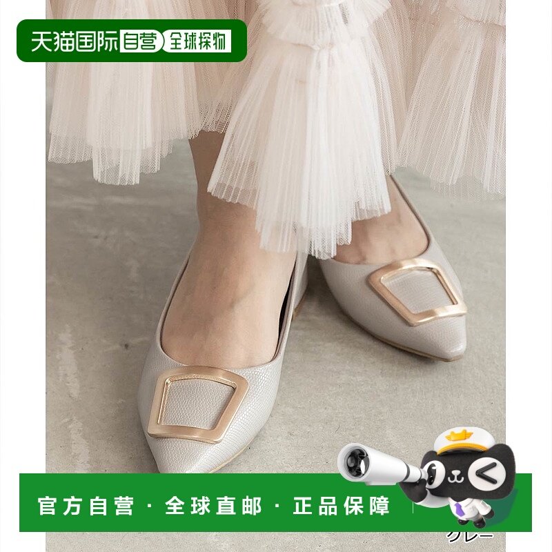 日本直邮Randa 金色部件乐福鞋女鞋单鞋高跟鞋 RA041BW015998