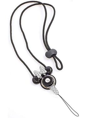 日本直邮hamee3C数码配件HandLinker迪士尼米奇手机挂绳灰色