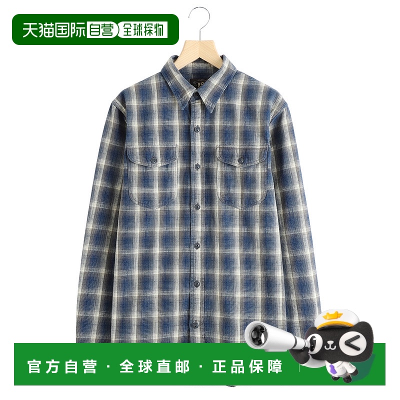 1h可退 日本直邮Double RL 男装 全棉 长袖衬衫 休闲 薄款透气 MN