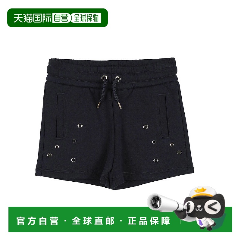 1h可退 香港直邮潮奢 Chloe 蔻依 女童 短裤童装 blue蓝色 舒适时