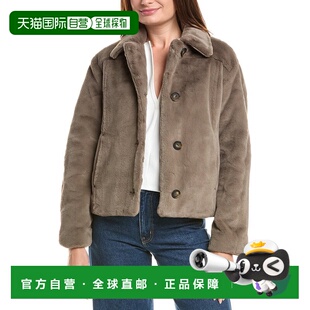 自营Vince卡车司机夹克-棕色外套 美国奥莱直发