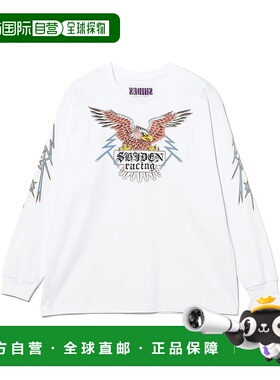 1h可退 日本直邮SHIDEN 男装 宽松版型 长袖T恤 艺术印花设计 111