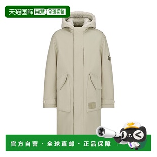 香港直邮Dior 413C305A6008 徽标连帽大衣