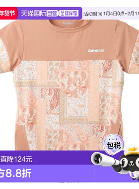 日本直邮Admiral Tennis Wear主块图案T恤 女士 ATLA501新款