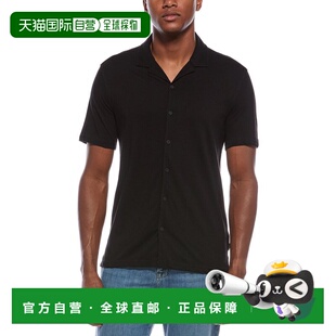 自营John Varvatos布鲁尔衬衫-黑色 美国奥莱直发