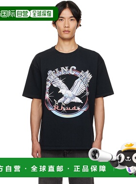 1h可退 香港直邮潮奢 Rhude 男士 黑色 Notting Hill Eagle T 恤
