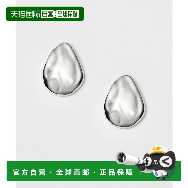 1h可退 日本直邮agete 阿卡朵女士水波纹吊坠耳环 10252112216