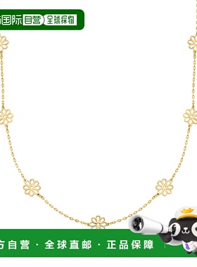 自营 RS Pure by Ross-Simons 意大利 14 克拉黄金花站项链 - 16