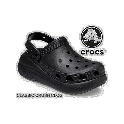 日本直邮Crocs卡骆驰男女同款凉鞋泡芙简约平底207521-001