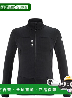 自营欧洲直邮Millet觅乐 FUSION GRID男士抓绒衣 黑色