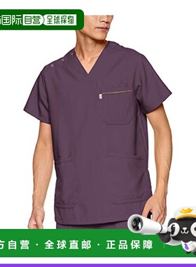 【日本直邮】Mizuno医生手术服 男女皆可抗菌防静电 紫色 3L  MZ0