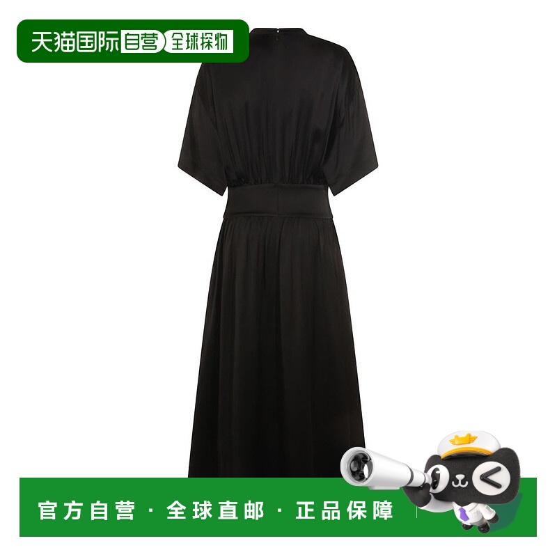 1h可退 香港直邮潮奢 toteme 女士 TOTEME 黑色连衣裙 261WRD0330