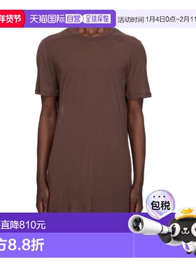 香港直邮RICK OWENS 男士T恤 RU01F2264JS53 SS2026 红色 圆领T恤