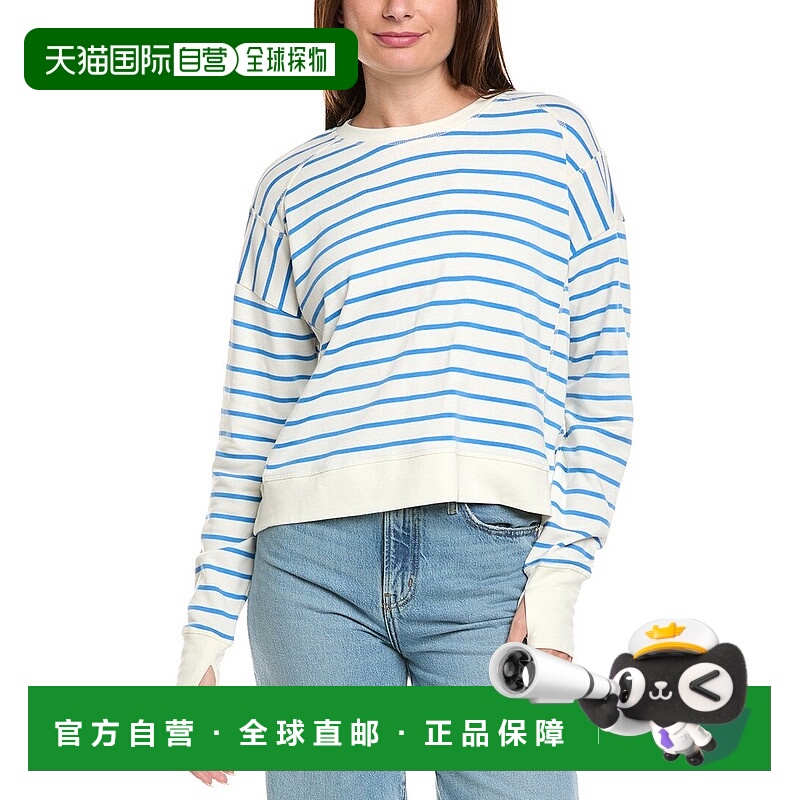 自营Sweaty Betty After Class Crop Sweatshirt - blue 美国奥莱