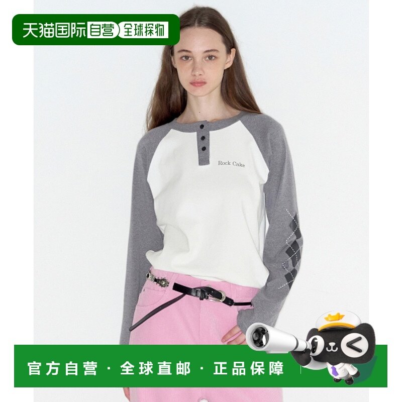 韩国直邮ROCKCAKE 女士女装T恤RC24TP14400 Argyle Long sleeve -