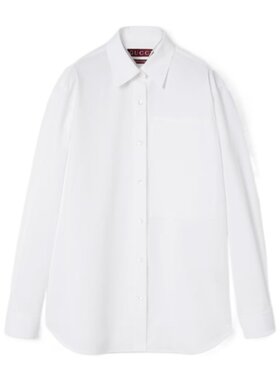 GUCCI 女士衬衫 816008Z7ADR9000 SS2025 白色 印花压纹衬衫