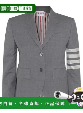 香港直邮THOM BROWNE 女士外套 FBC010V06146035 CO 灰色 SINGLE-