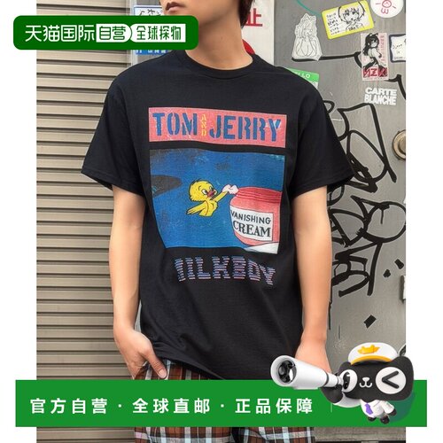 日本直邮MILKBOY×TOM&JERRY联名款 男女同款 纯棉T恤 20263207