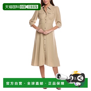 棕色 Midi连衣裙 美国奥莱直发 Lettra 自营ba&sh