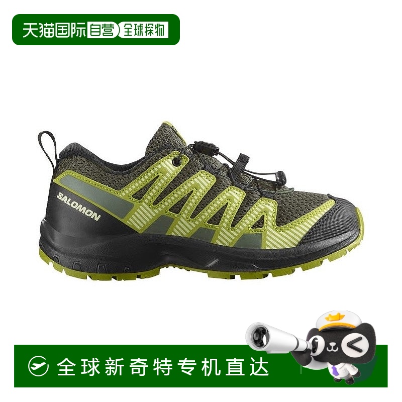 Salomon萨洛蒙 XA PRO V8系列儿童深灰绿色/黑色/深柠檬儿童鞋